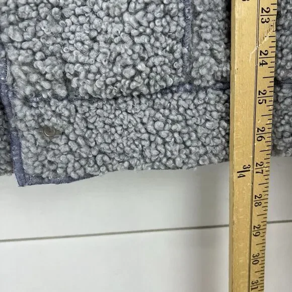 Smiley Sherpa Jacket Cashmere Rabbit Hair Men's Small (fits loose) - Picture 15 of 16